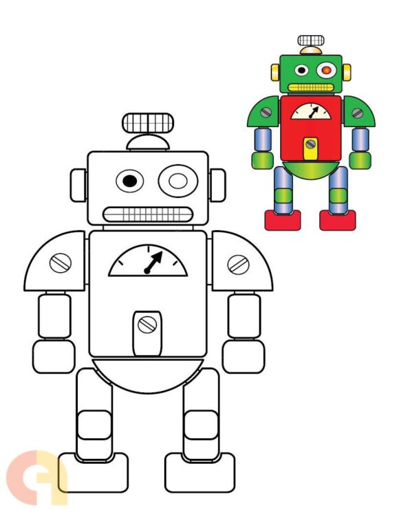 ⁦Robots Coloring Book⁩ - الصورة ⁦3⁩