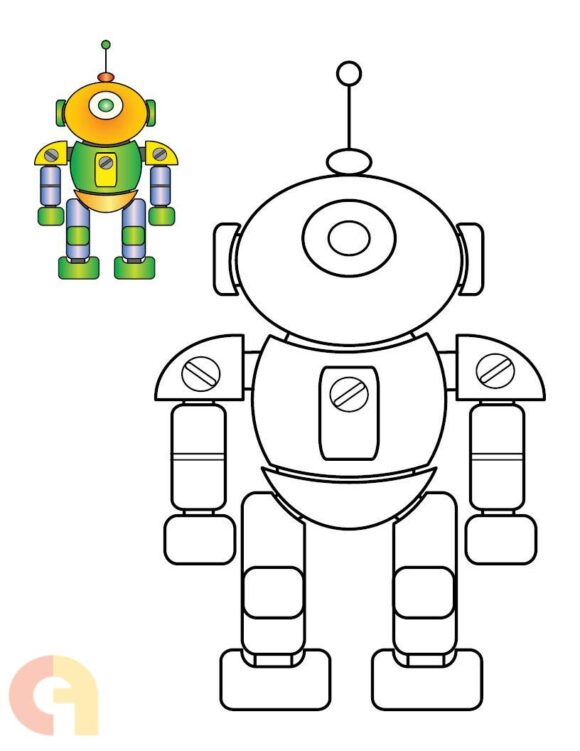 ⁦Robots Coloring Book⁩ - الصورة ⁦4⁩