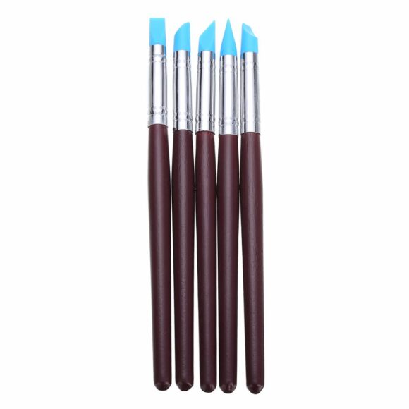 ⁦silicone Rubber Clay Shaper Sculpting Fimo Polymer 5 pcs⁩ - الصورة ⁦2⁩