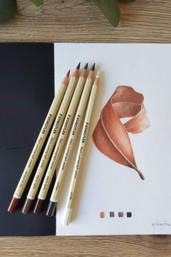 ⁦STAEDTLER MARS LUMOGRAPH PASTEL PENCILS 6 PACK⁩ - الصورة ⁦2⁩