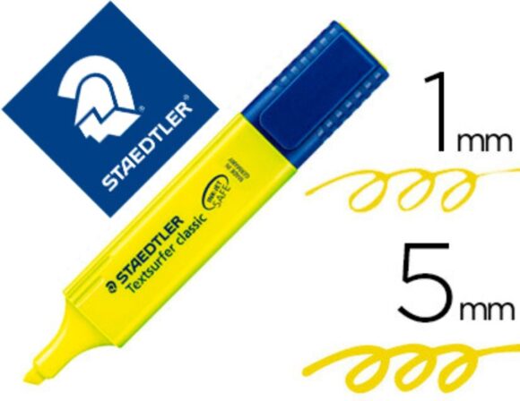 STAEDTLER TEXTSURFER CLASSIC 364 HIGHLIGHTER - YELLOW