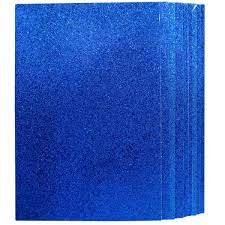 Sticker Glitter Foam sheet -blue