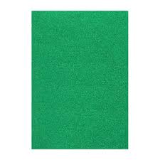 Sticker Glitter Foam sheet -green
