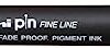 Uniball PIN200 Fineline Drawing Pen, 0.6 mm - Black