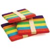 Wooden Ice Cream Sticks 50pcs (coloured ) 11cm