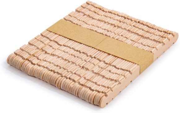 Wooden Ice Cream Sticks 50pcs (cutting )