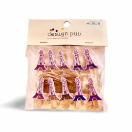 Wooden Photo  Clips- Eiffel tower
