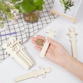 Wooden sticks in the shape of people